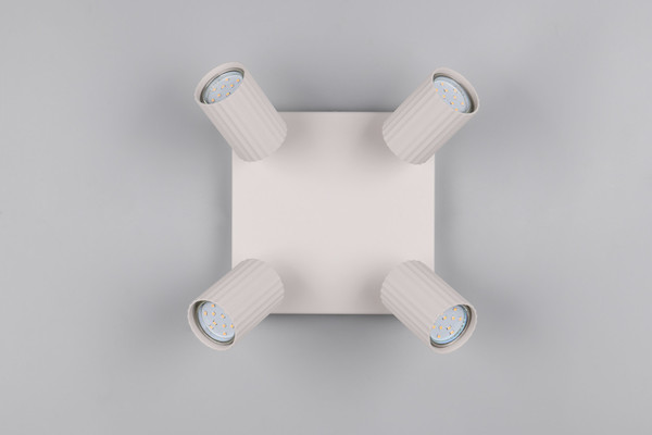 Trio 867730476 Soka GU10 Strahler 4-fach Warm Grey