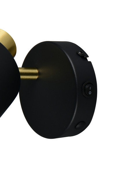 Trio 868870180 Eva E14 Strahler Schwarz-Gold