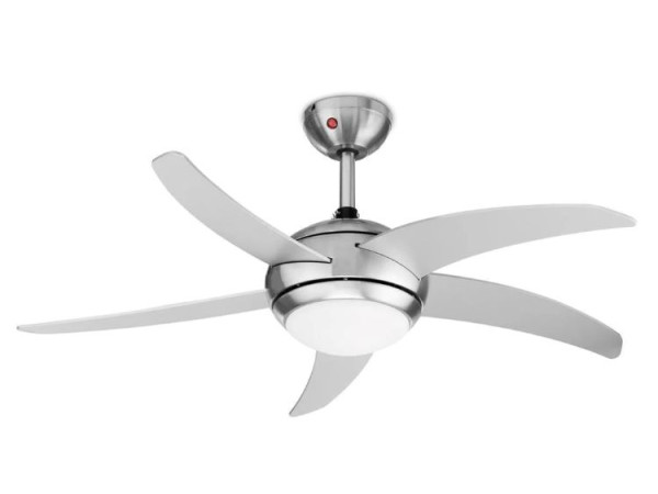 Tristar leiser Deckenventilator Ø112cm mit Beleuchtung und Timer + Fernbedienung E14 Metall VE-5815