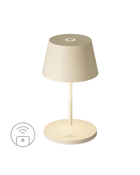 Villeroy & Boch SEOUL RC Akku-Tischlampe Elfenbein Ceramic 2,2W steuerbare Lichtfarbe IP65 97082