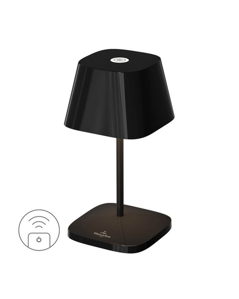 Villeroy & Boch NEAPEL RC Akku-Tischlampe Schwarz Ceramic 2,2W steuerbare Lichtfarbe IP65 97091