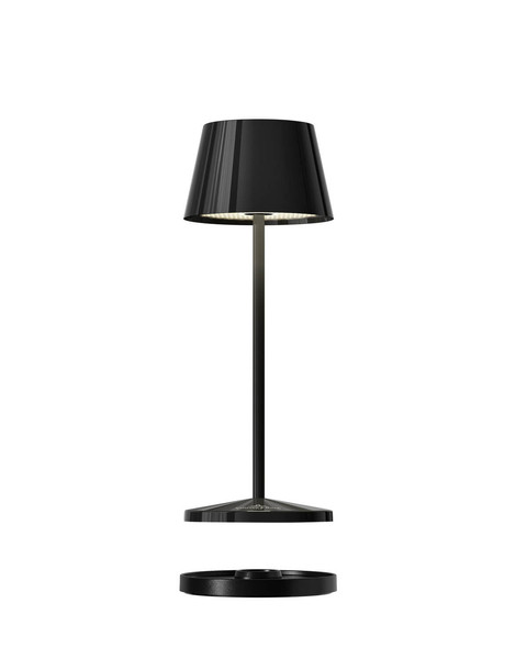 Villeroy & Boch SEOUL MICRO RC Akku-Tischlampe Schwarz Ceramic 2,3W steuerbare Lichtfarbe IP65 97101
