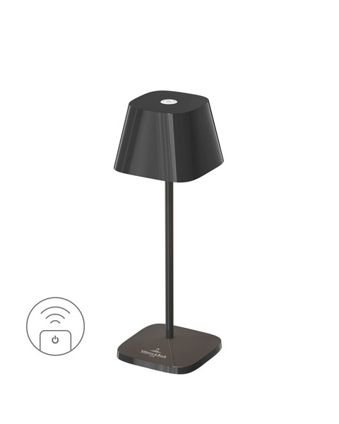 Villeroy & Boch NEAPEL MICRO RC Akku-Tischlampe Schwarz Ceramic 2,3W steuerbare Lichtfarbe IP65 97111