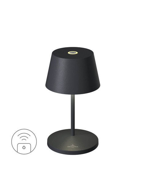 Villeroy & Boch SEOUL RC Akku-Tischlampe Schwarz 2,2W steuerbare Lichtfarbe IP65 97202