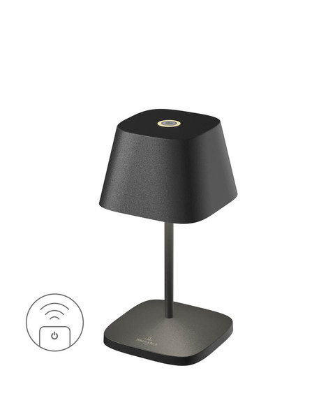 Villeroy & Boch NEAPEL RC Akku-Tischlampe Schwarz 2,2W steuerbare Lichtfarbe IP65 97222