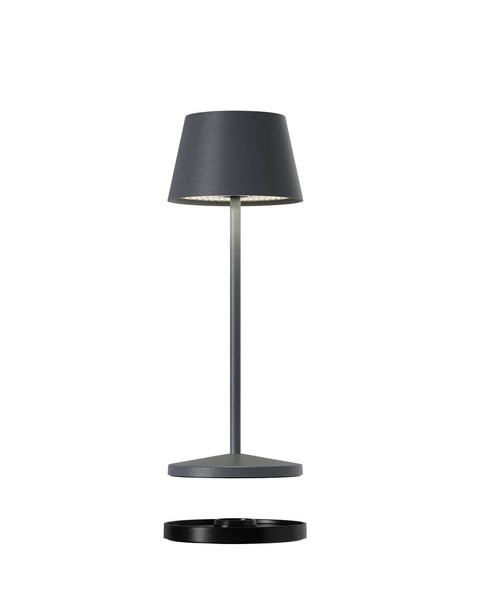 Villeroy & Boch SEOUL MICRO RC Akku-Tischlampe Anthrazit 2,3W steuerbare Lichtfarbe IP65 97241