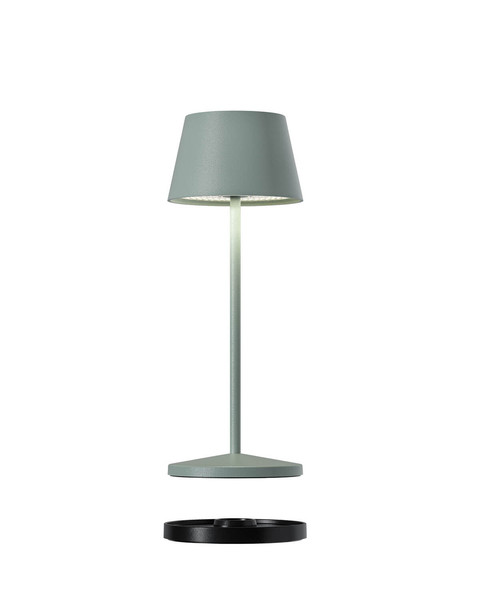 Villeroy & Boch SEOUL MICRO RC Akku-Tischlampe Olivgrün 2,3W steuerbare Lichtfarbe IP65 97243