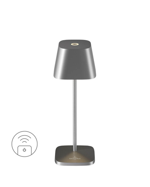 Villeroy & Boch NEAPEL MICRO RC Akku-Tischlampe Graphit Gebürstet 2,3W steuerbare Lichtfarbe IP65 97268