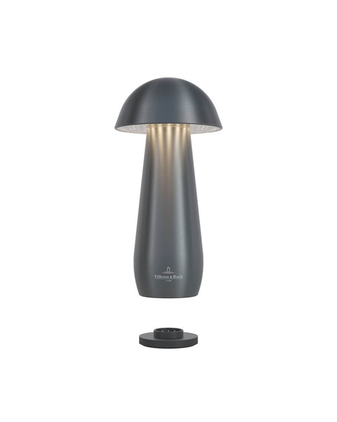 Villeroy & Boch MODENA Akku-Tischlampe Anthrazit Metallic Matt 1W steuerbare Lichtfarbe IP44 97286