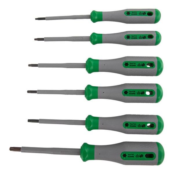 WAGO 206-2102 VDE-Torx-Schraubendreherset T8 bis T30, 1000V, 6-teilig