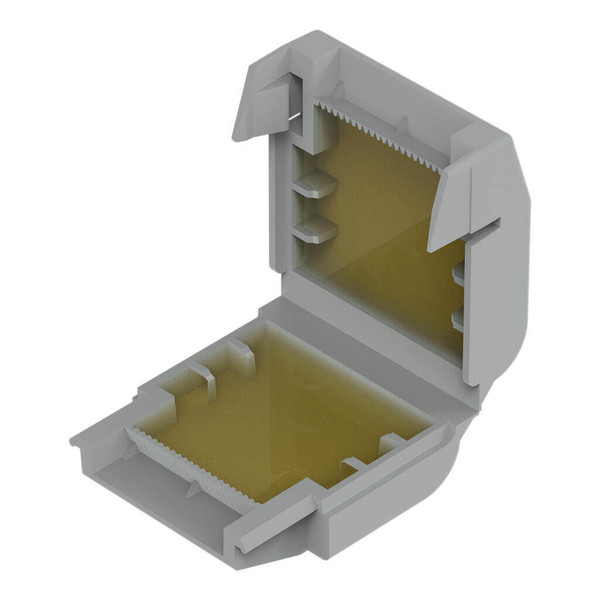 WAGO 207-1331 4x Gelbox Abzweig, für Serie 221 und 2273, 4mm², Größe 1, grau, IPX8 wasserdicht