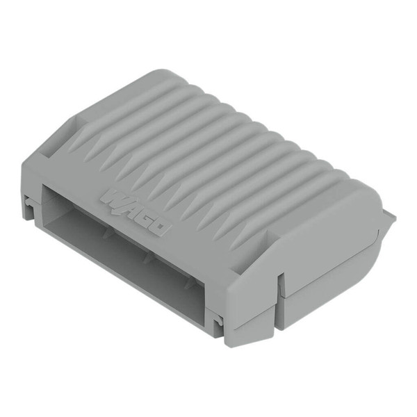 WAGO 207-1332 4x Gelbox Abzweig, für Serie 221 und 2273, 4mm², Größe 2, grau, IPX8 wasserdicht