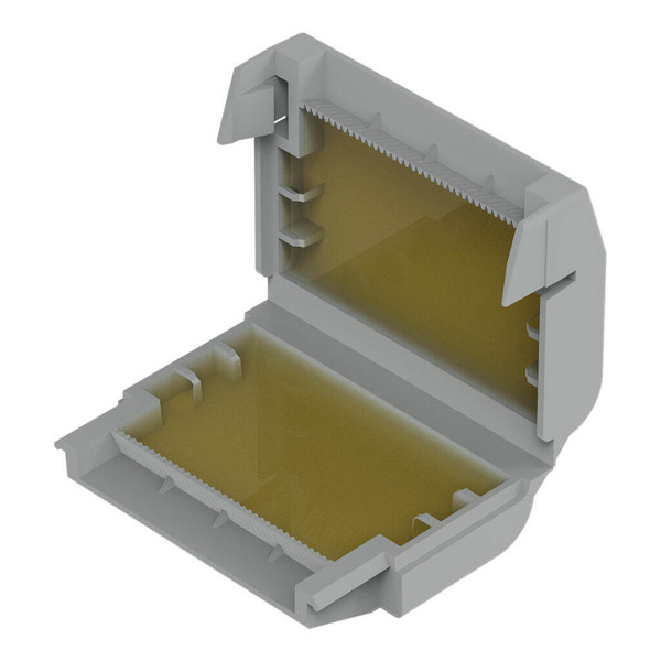WAGO 207-1332 4x Gelbox Abzweig, für Serie 221 und 2273, 4mm², Größe 2, grau, IPX8 wasserdicht
