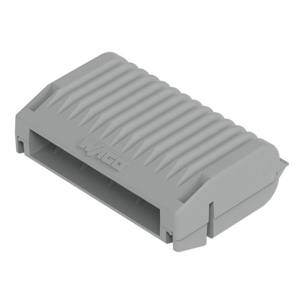 WAGO 207-1333 3x Gelbox Abzweig, für Serie 221 und 2273, 4mm², Größe 3, grau, IPX8 wasserdicht