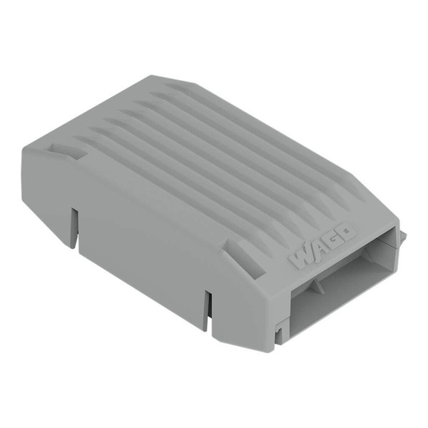WAGO 207-1372 4x Gelbox Durchgang, für Serie 221, 4mm², Größe 1, grau, IPX8 wasserdicht