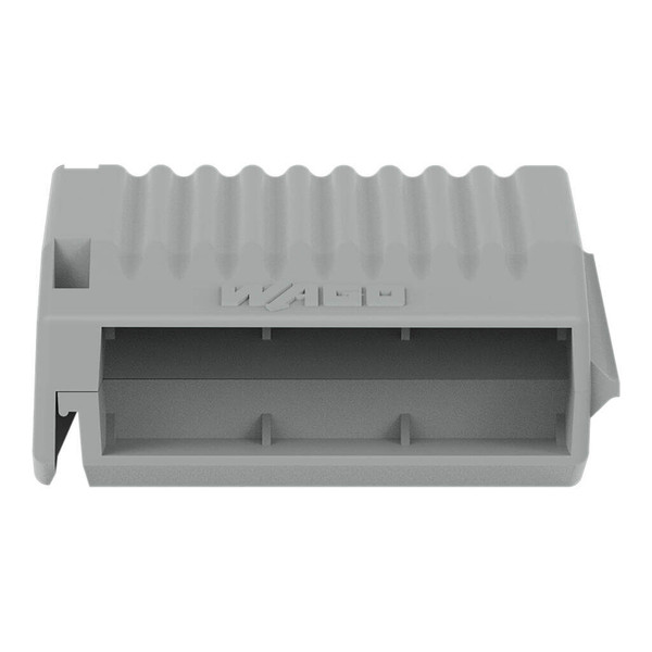WAGO 207-1373 4x Gelbox Durchgang, für Serie 221, 4mm², Größe 2, grau, IPX8 wasserdicht
