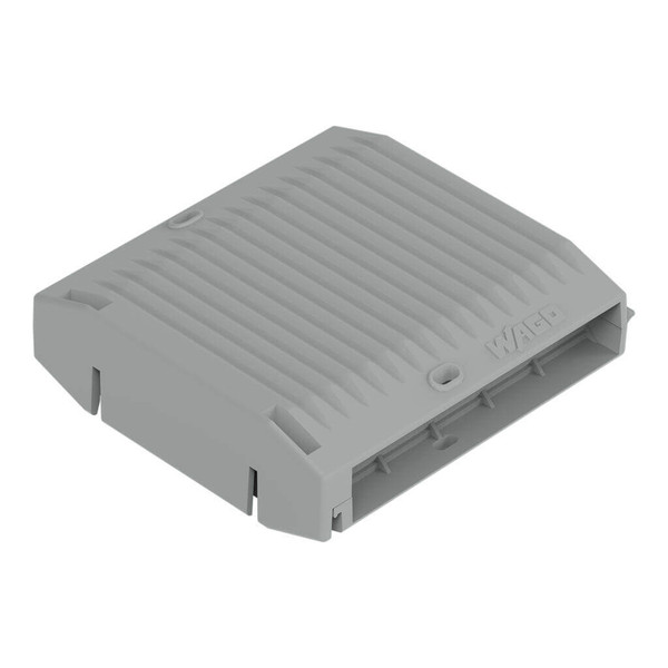 WAGO 207-1375 2x Gelbox Durchgang, für Serie 221, 4mm², Größe 3, grau, IPX8 wasserdicht