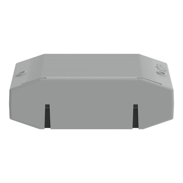 WAGO 207-1375 2x Gelbox Durchgang, für Serie 221, 4mm², Größe 3, grau, IPX8 wasserdicht