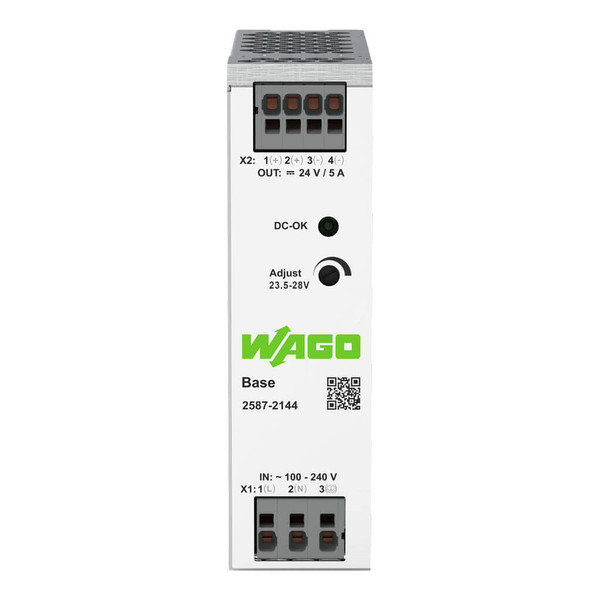 WAGO 2587-2144 Stromversorgung Base, 1-phasig, DC 24V, 5A, 120W