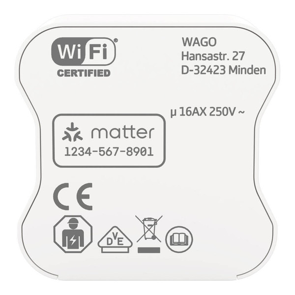 WAGO 2757-1101 Home Relay Smart-Home Schaltaktor, 1DI/1DO, 16A, WLAN