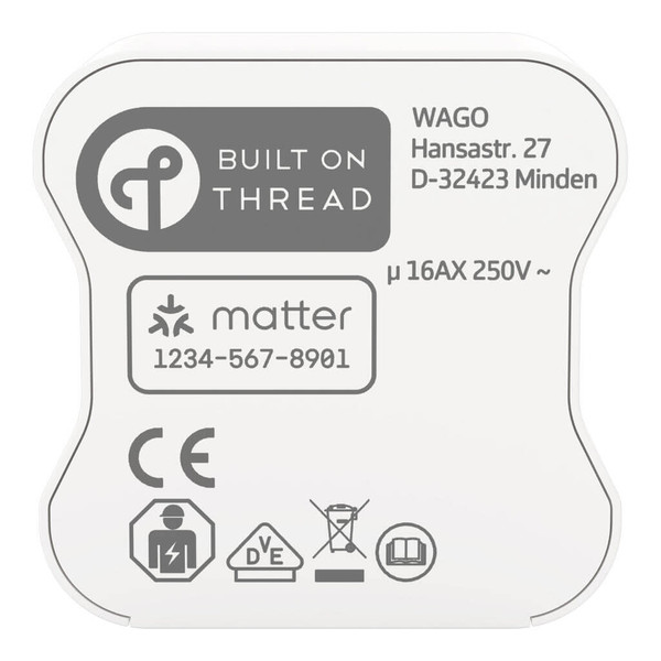 WAGO 2757-1102 Home Relay Smart-Home Schaltaktor, 1DI/1DO, 16A, Thread