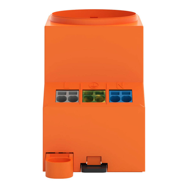 WAGO 709-584 Schaltschrank-Steckdose Typ F, LED-Statusanzeige, Push-in CAGE CLAMP, orange