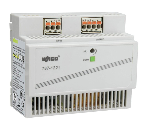 WAGO 787-1221 1x Compact 1-ph - DC 12V (10…14) / 8A Stromversorgung