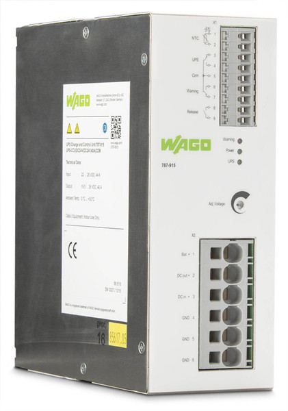 WAGO 787-915 USV-Lade- und Kontrolleinheit, DC 24V, 40A