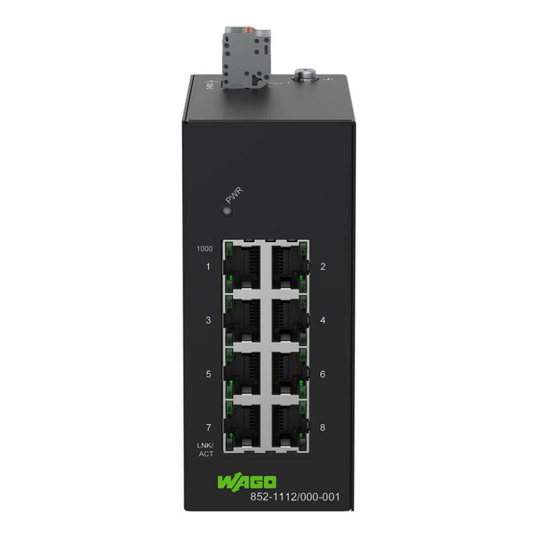 WAGO 852-1112/000-001 Industrial ECO Switch unmanaged, 8 Ports 1000Base-T