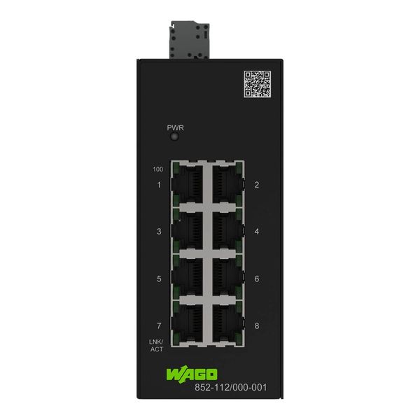 WAGO 852-112/000-001 1x 8 Ports 100Base-TX ECO Industrial Switch, Industrie Ethernet
