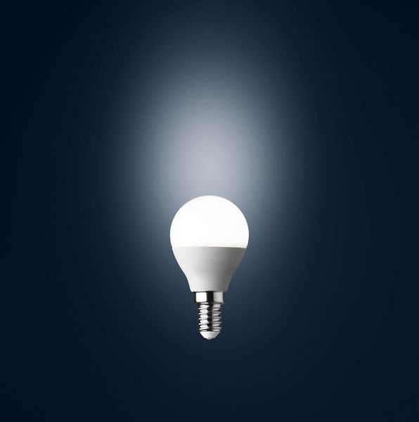 WOFI LED Lampe G45 E14 5,5W 470Lm 3000K Warmweiss matt