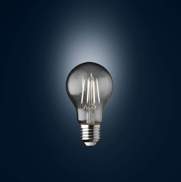 WOFI LED Filament A60 E27 Lampe dimmbar 4W 350Lm 2700K Warmweiss Klar