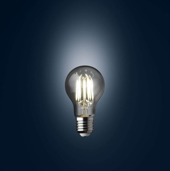 WOFI LED Filament A60 E27 Lampe dimmbar 7W 806Lm 2700K Warmweiss Klar