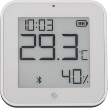Shelly BLU H&T Display ZB - Zigbee Raumklima-Sensor mit Display, Weiß