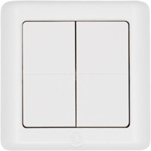Shelly BLU Wall Switch 4 ZB, DK Format - Zigbee Wandschalter, Weiß