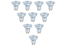 10er-Set OSRAM Parathom Pro GU10 / PAR16 LED Strahler 3,4W Dimmbar 36° Ra90 warmweiss wie 35W 4058075797475
