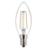 Attralux E14 LED Filament Lampe 2.1W 250Lm warmweiss 2700K wie 25W Glühkerze by Philips