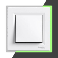 4 x im Dunkeln leuchtende Rahmen Schneider Electric Asfora Steckdosen Schalter