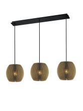 Hell Layer Pendelleuchte E27 Schwarz 20601/3-20