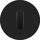 Berker 1001204500 Abdeckplatte mit Knebel R.Classic schwarz. glänzend