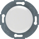 Berker 100920 Blindverschluss mit Zentralstück 1930/Glas/Palazzo polarweiß. glänzend