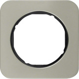 Berker 10112104 Rahmen 1fach R.1 Edelstahl/schwarz