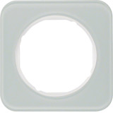 Berker 10112109 Rahmen 1fach R.1 Glas. polarweiß