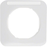 Berker 10112179 Rahmen 1fach mit Beschriftungsfeld R.1 polarweiß. glänzend