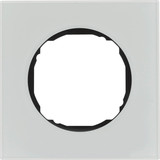 Berker 10112609 Rahmen 1fach. flach. R.8. Glas polarweiß