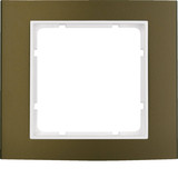 Berker 10113021 Rahmen 1fach B.3 Alu. braun/polarweiß