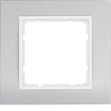 Berker 10113904 Rahmen 1fach. B.3. Alu/polarweiß matt. Aluminium eloxiert
