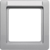 Berker 10116014 Rahmen 1fach mit Beschriftungsfeld Q.1 alu samt. lackiert