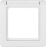 Berker 10116019 Rahmen 1fach mit Beschriftungsfeld Q.1 polarweiß. samt