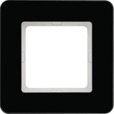 Berker 10116076 Rahmen 1fach. Q.7. Glas schwarz